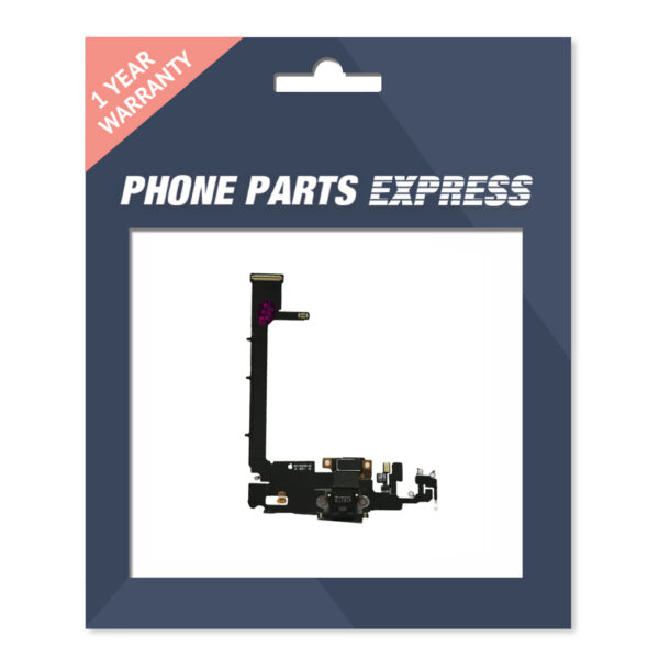 iPhone 11 Pro Max Charging Port Flex WITH BOARD  BLACK