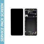 Genuine Samsung Galaxy A71 LCD And Touchpad In Black  Part No: GH82-22152A