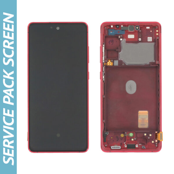 Genuine Samsung SM-G781 Galaxy S20 FE 5G LCD Display / Screen + Touch  Cloud Red  Part no: GH82-24214E