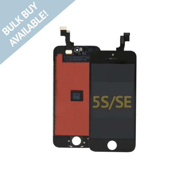 iPhone 5S/SE LCD and Digitizer in Black Standard