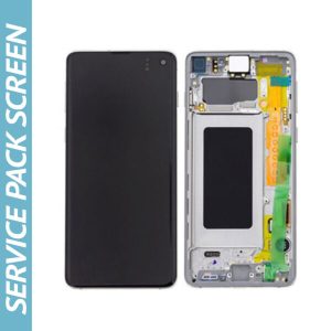 Genuine Samsung SM-G973 Galaxy S10 LCD Display / Screen + Touch  Prism White  Part No: GH82-18850B]