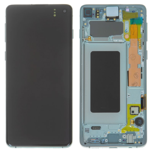Genuine Samsung SM-G973 Galaxy S10 LCD Display / Screen + Touch  Prism Green  GH82-18850E