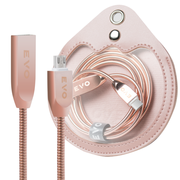 EVO Armoured Cable  Rose Pink  Micro USB