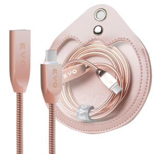 EVO Armoured Cable  Rose Pink  Type C