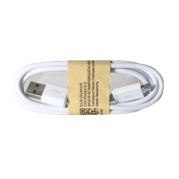 Micro USB Cable   White  1 metre