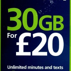 O2 Sim Bundle 30GB for 20 PAYG
