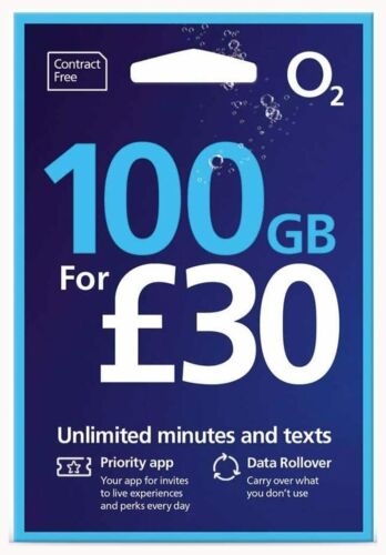 O2 Sim Bundle 100GB for 30 PAYG