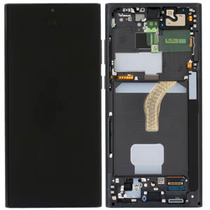 Genuine Pull ˜Grade A™ Samsung SM-S908 Galaxy S22 Ultra LCD Display / Screen + Touch  Black- Part: GH82-27488A
